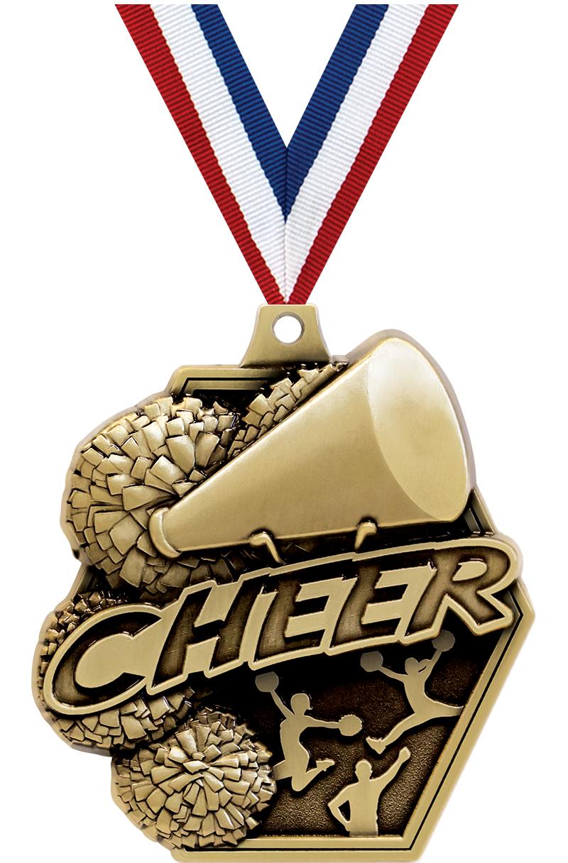 2.25" MASTERS CHEER MDL GD