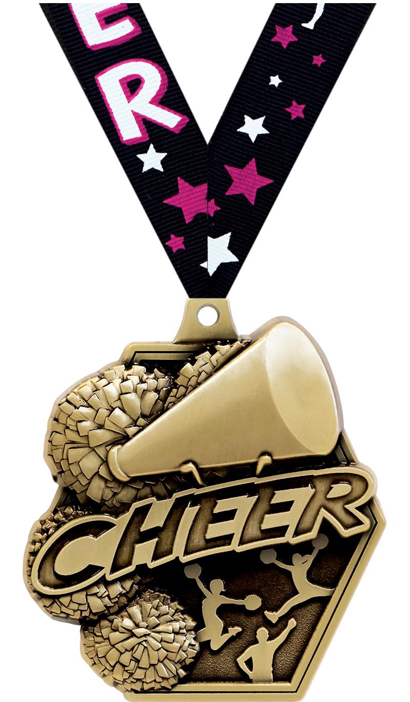 2.25" MASTERS CHEER MDL GD