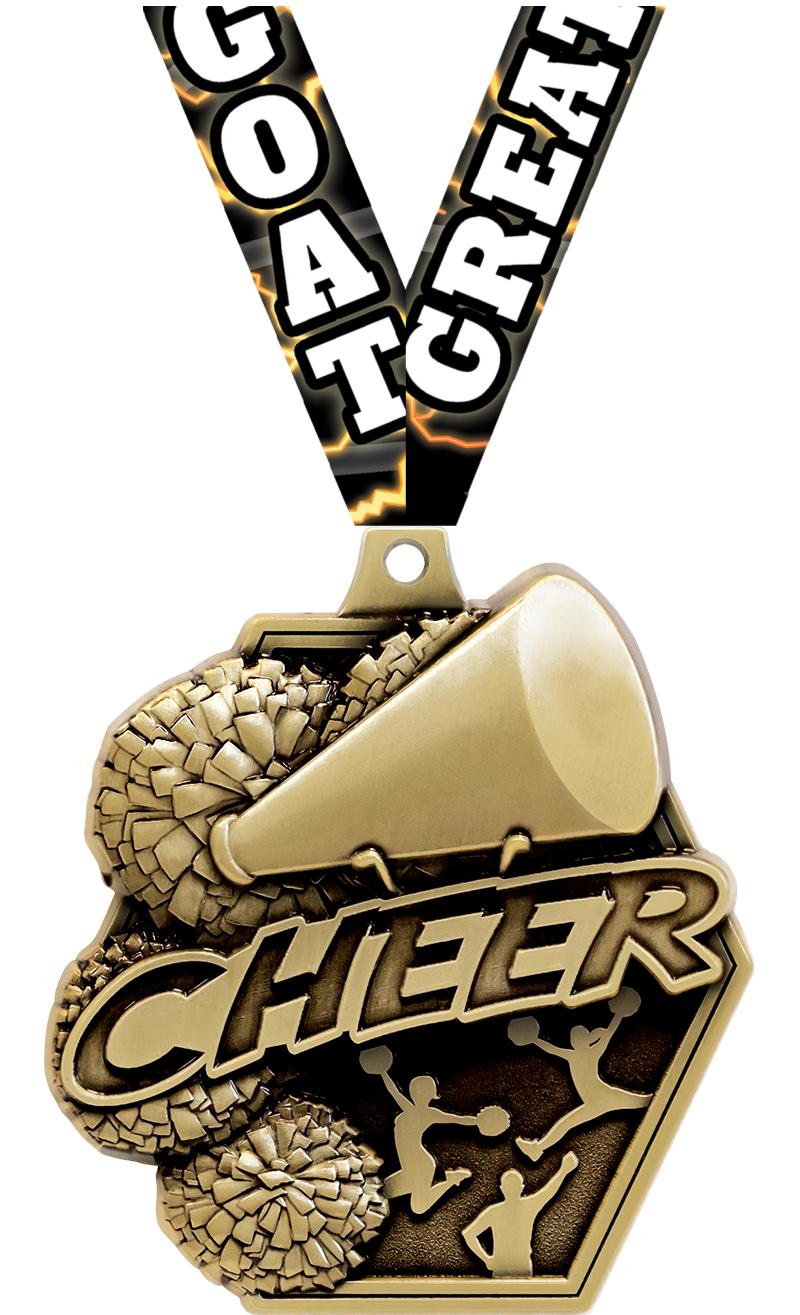 2.25" MASTERS CHEER MDL GD