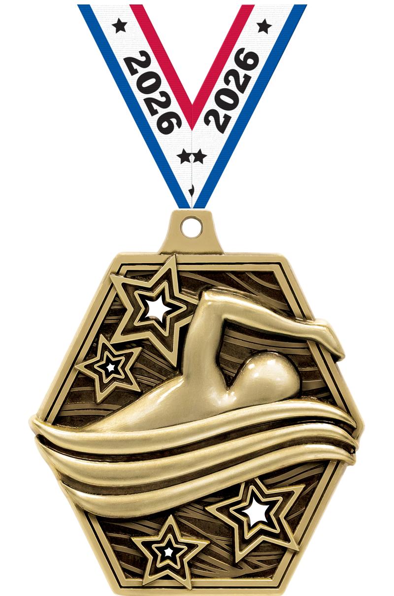 2.25" MASTERS SWIMMING MDL GD