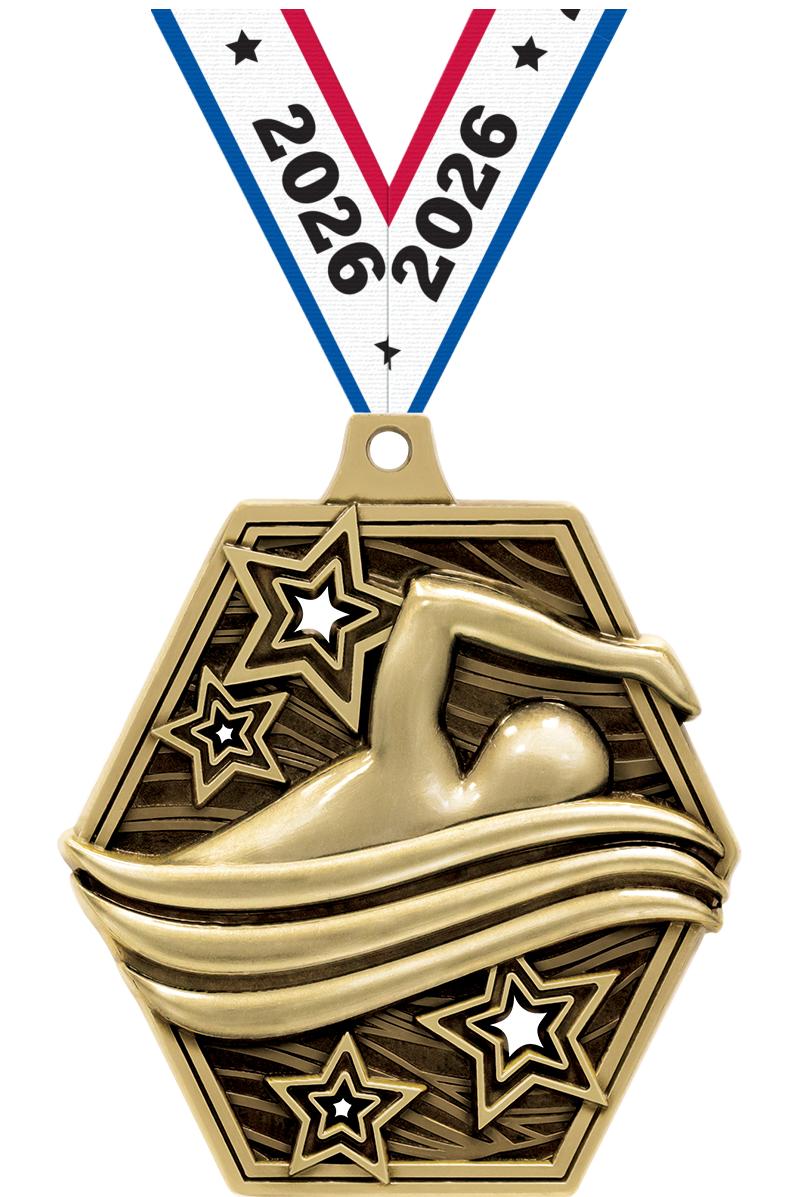 2.25" MASTERS SWIMMING MDL GD