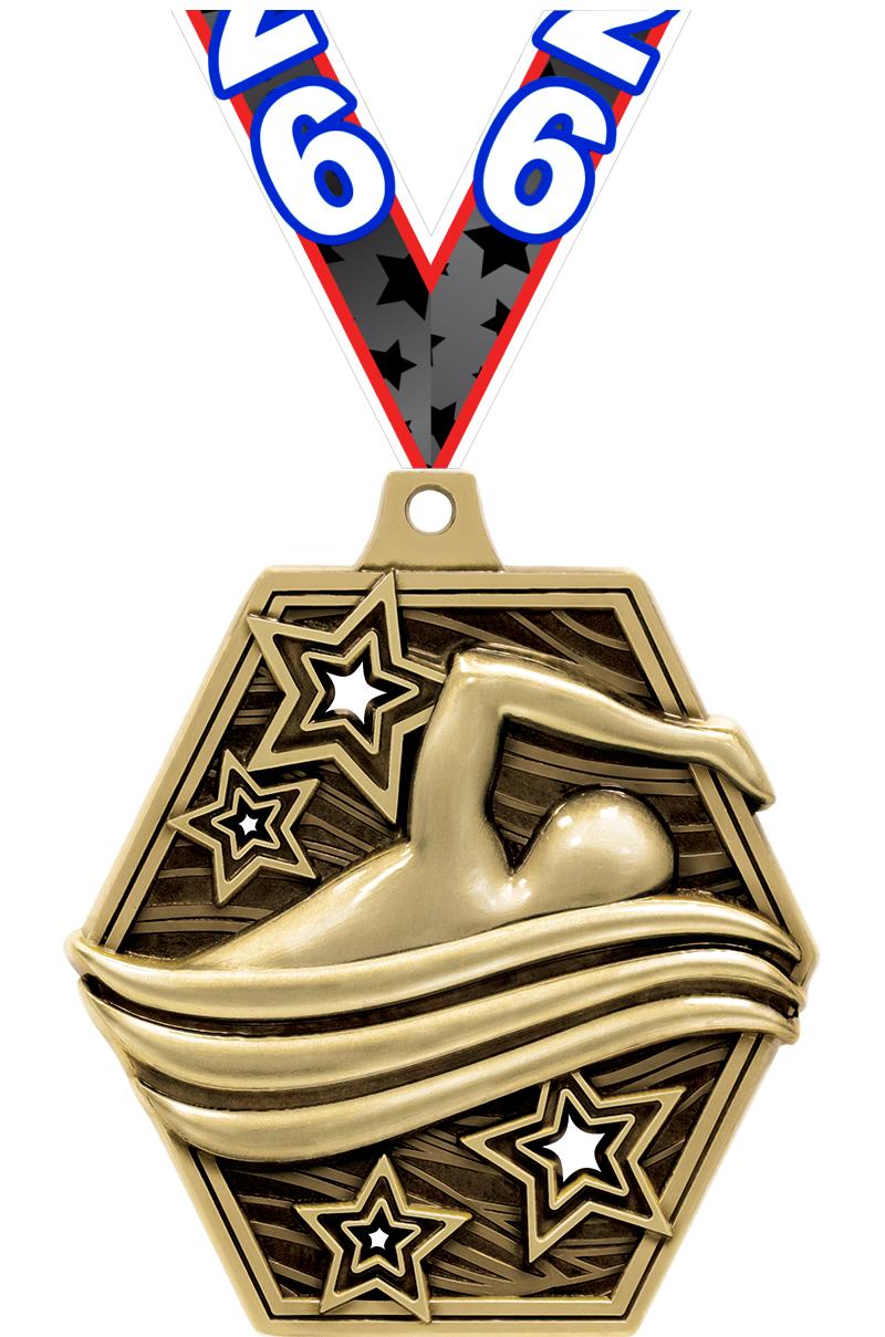 2.25" MASTERS SWIMMING MDL GD