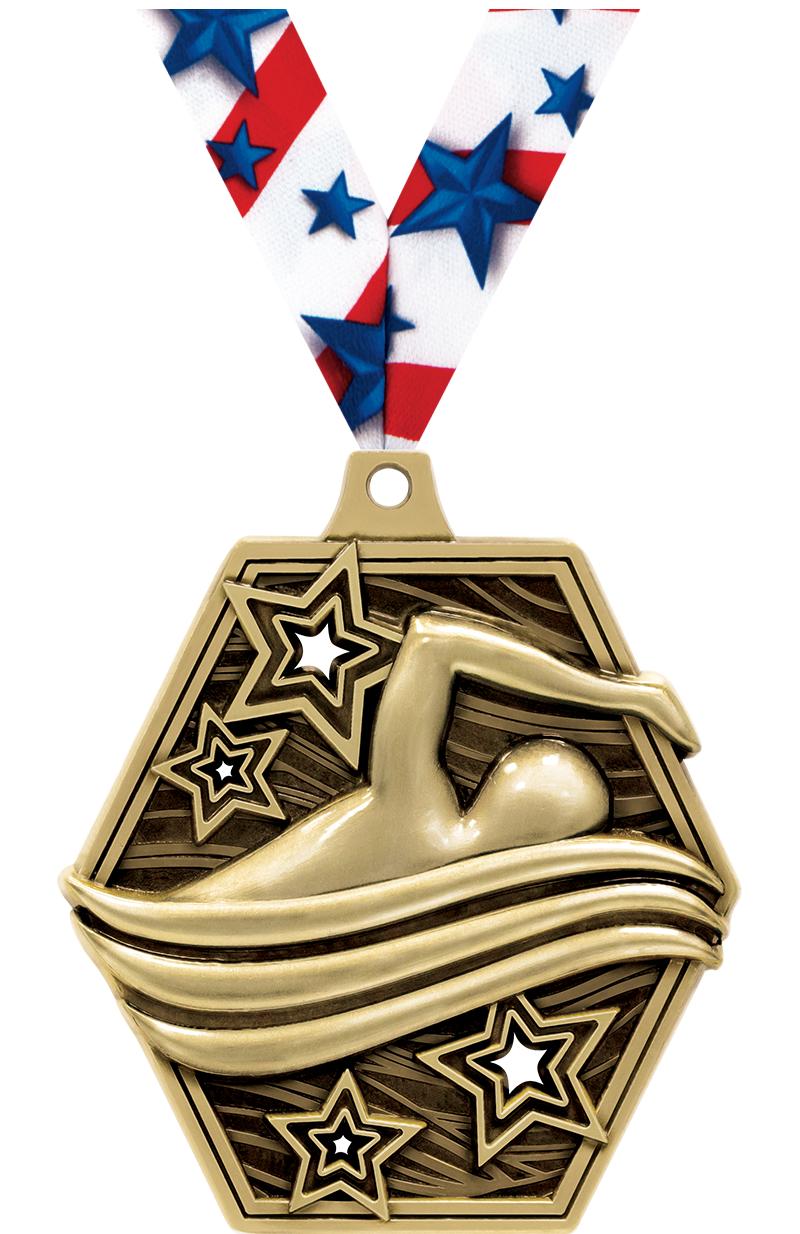 2.25" MASTERS SWIMMING MDL GD