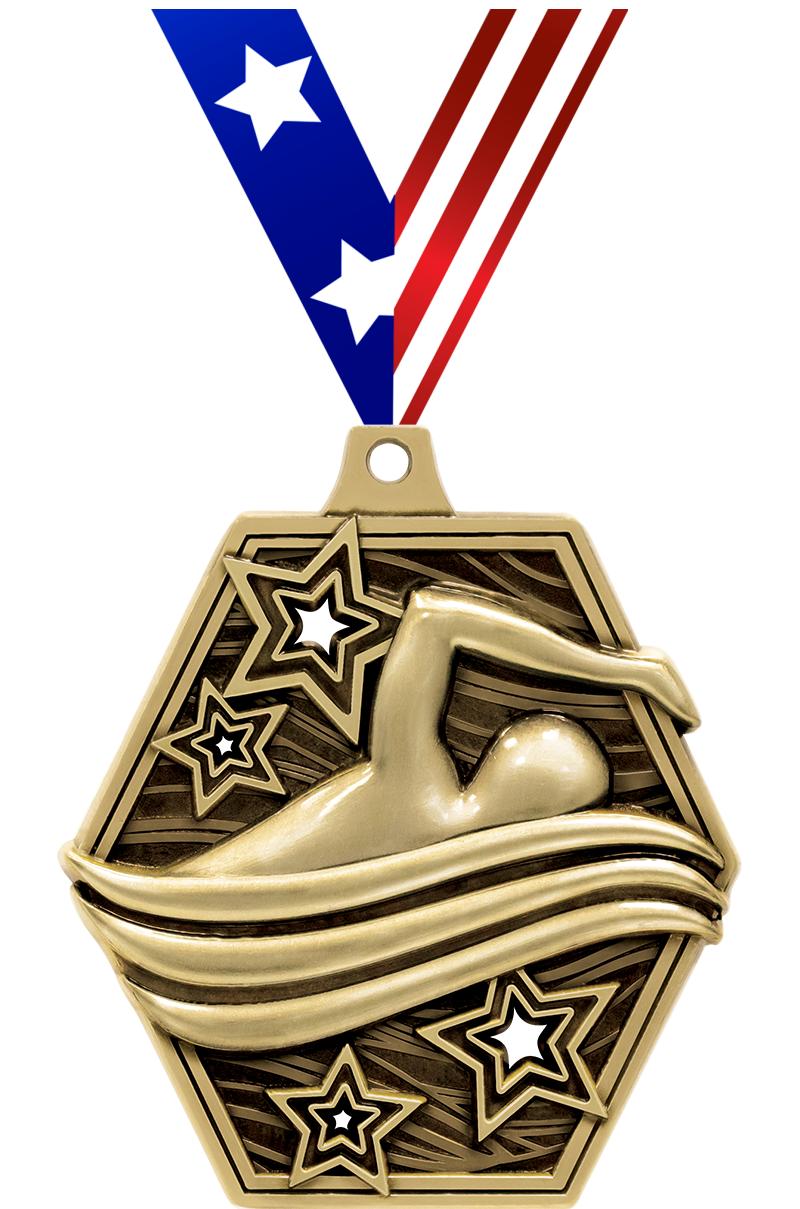 2.25" MASTERS SWIMMING MDL GD