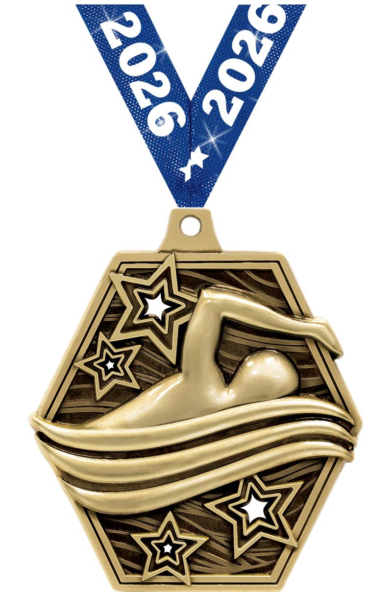 2.25" MASTERS SWIMMING MDL GD