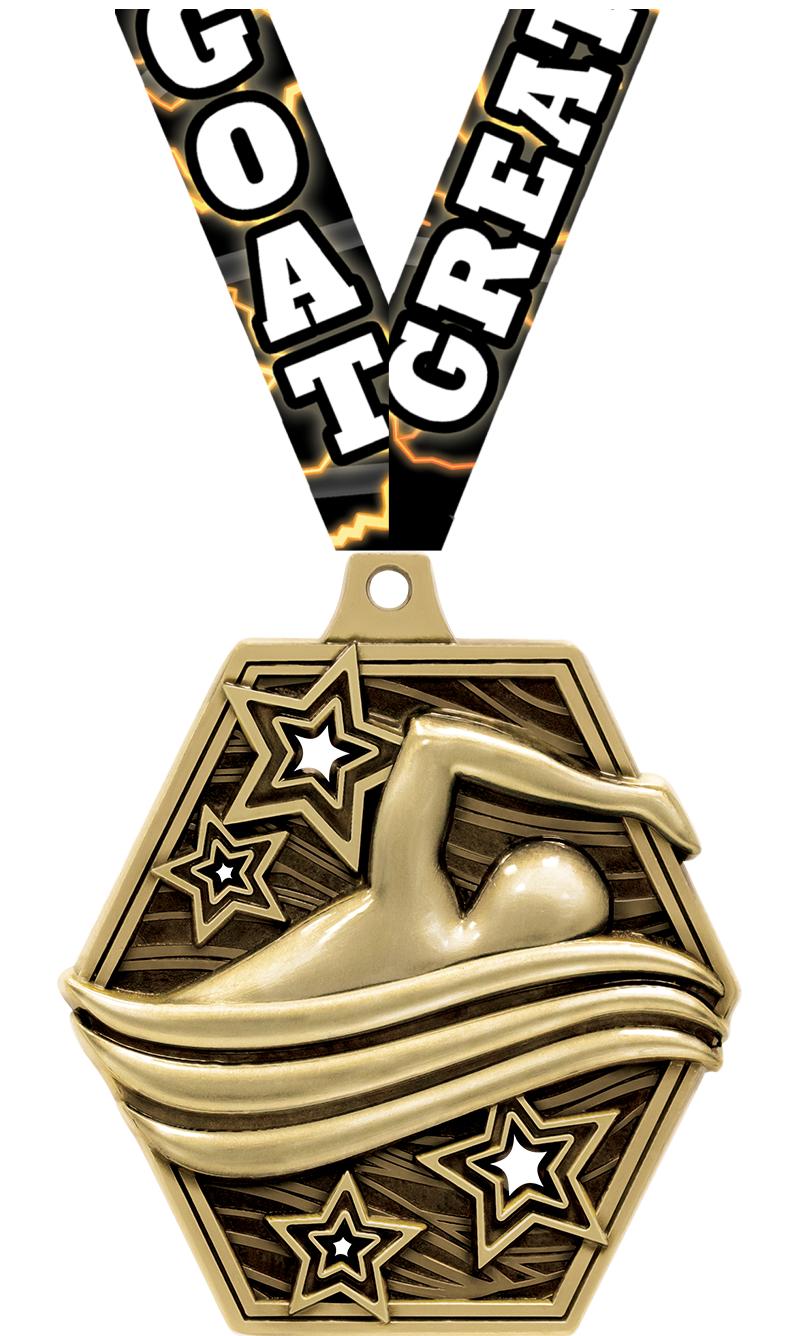 2.25" MASTERS SWIMMING MDL GD