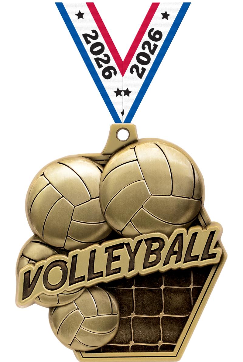 2.25"MASTERS VOLLEYBALL MDL GD