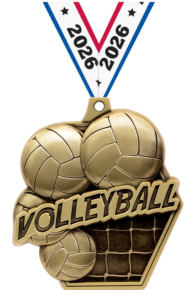 2.25"MASTERS VOLLEYBALL MDL GD