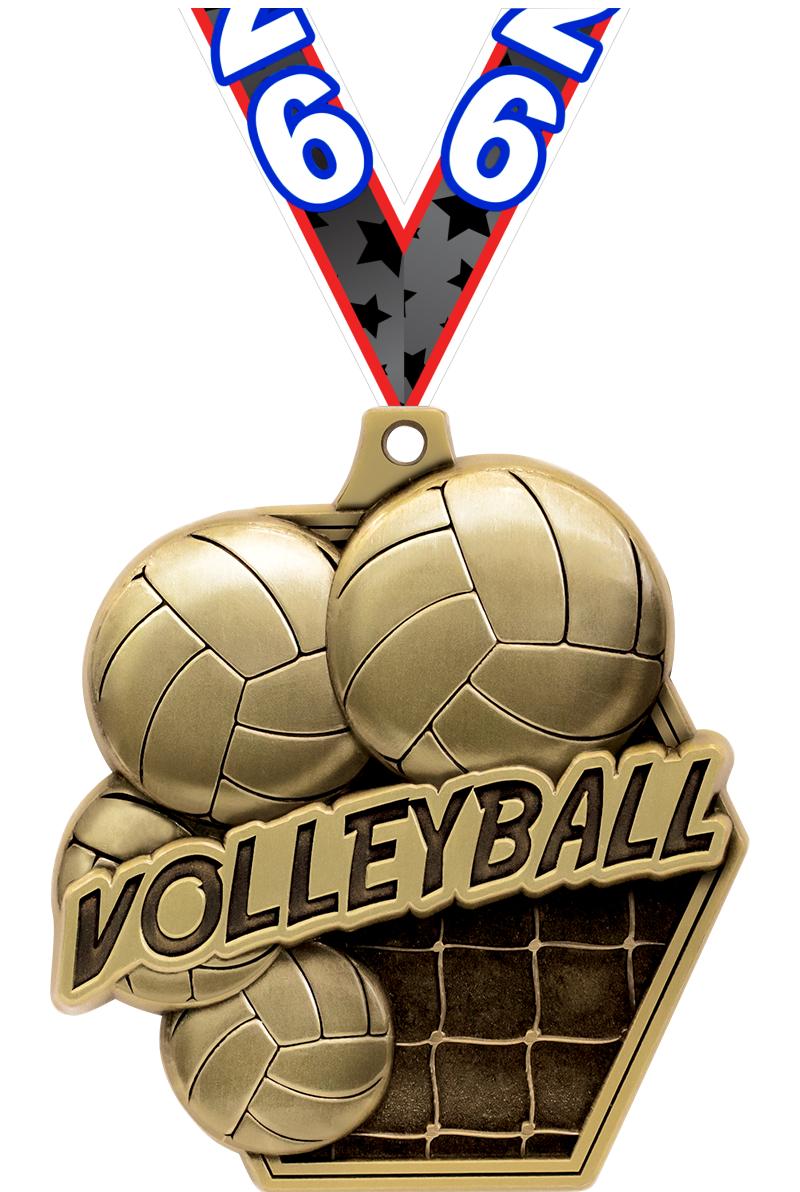 2.25"MASTERS VOLLEYBALL MDL GD