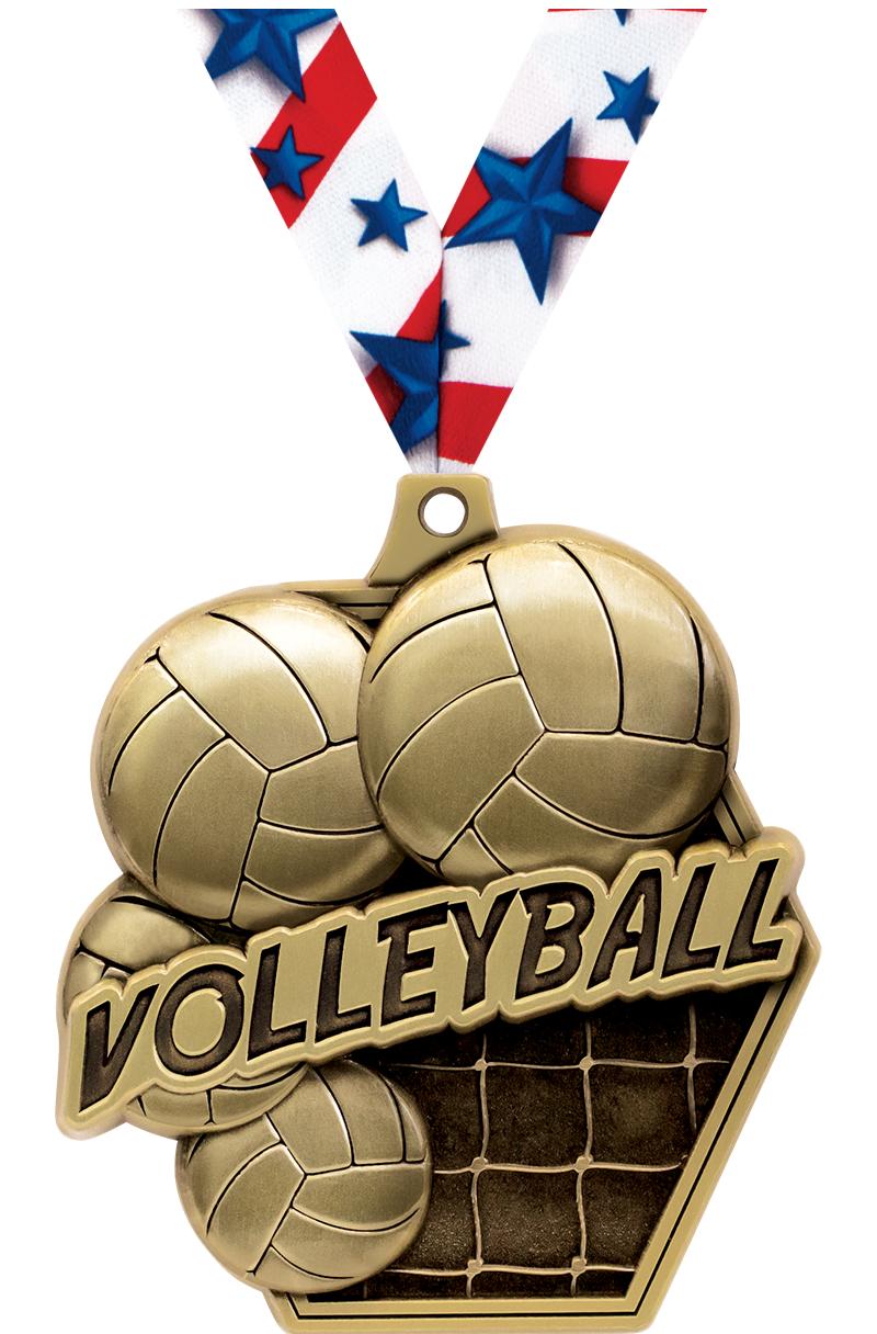 2.25"MASTERS VOLLEYBALL MDL GD