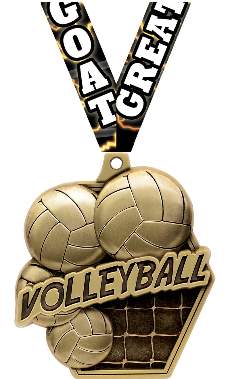 2.25"MASTERS VOLLEYBALL MDL GD