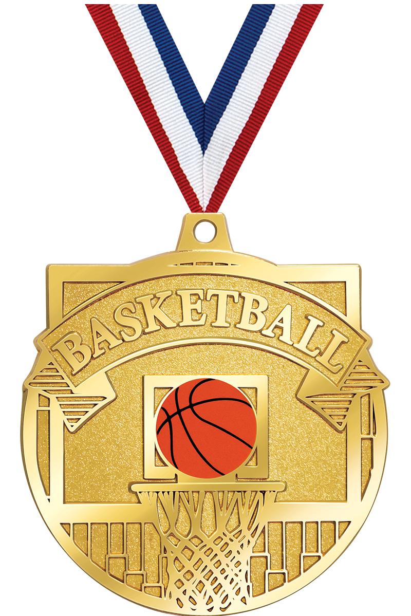 2.25"GILDED BASKETBALL MDL GD