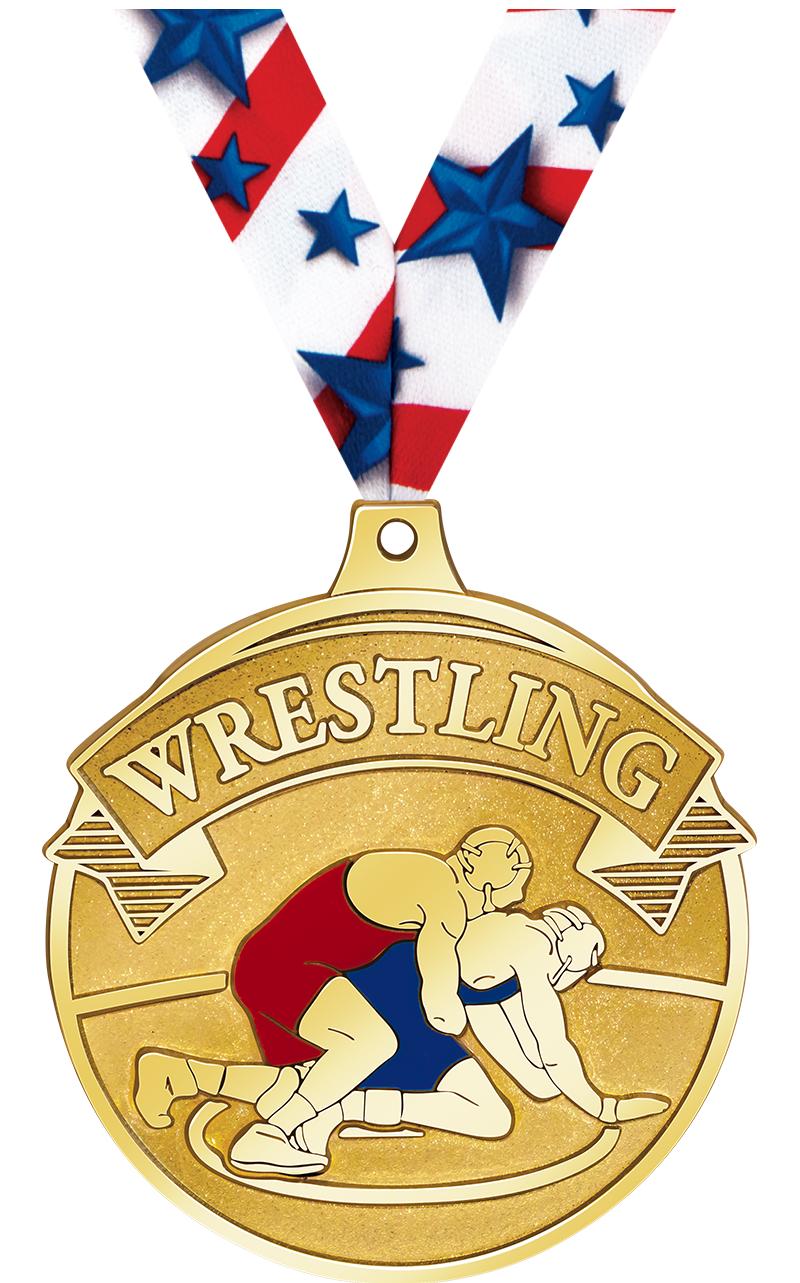 2.25" GILDED WRESTLING MDL GD