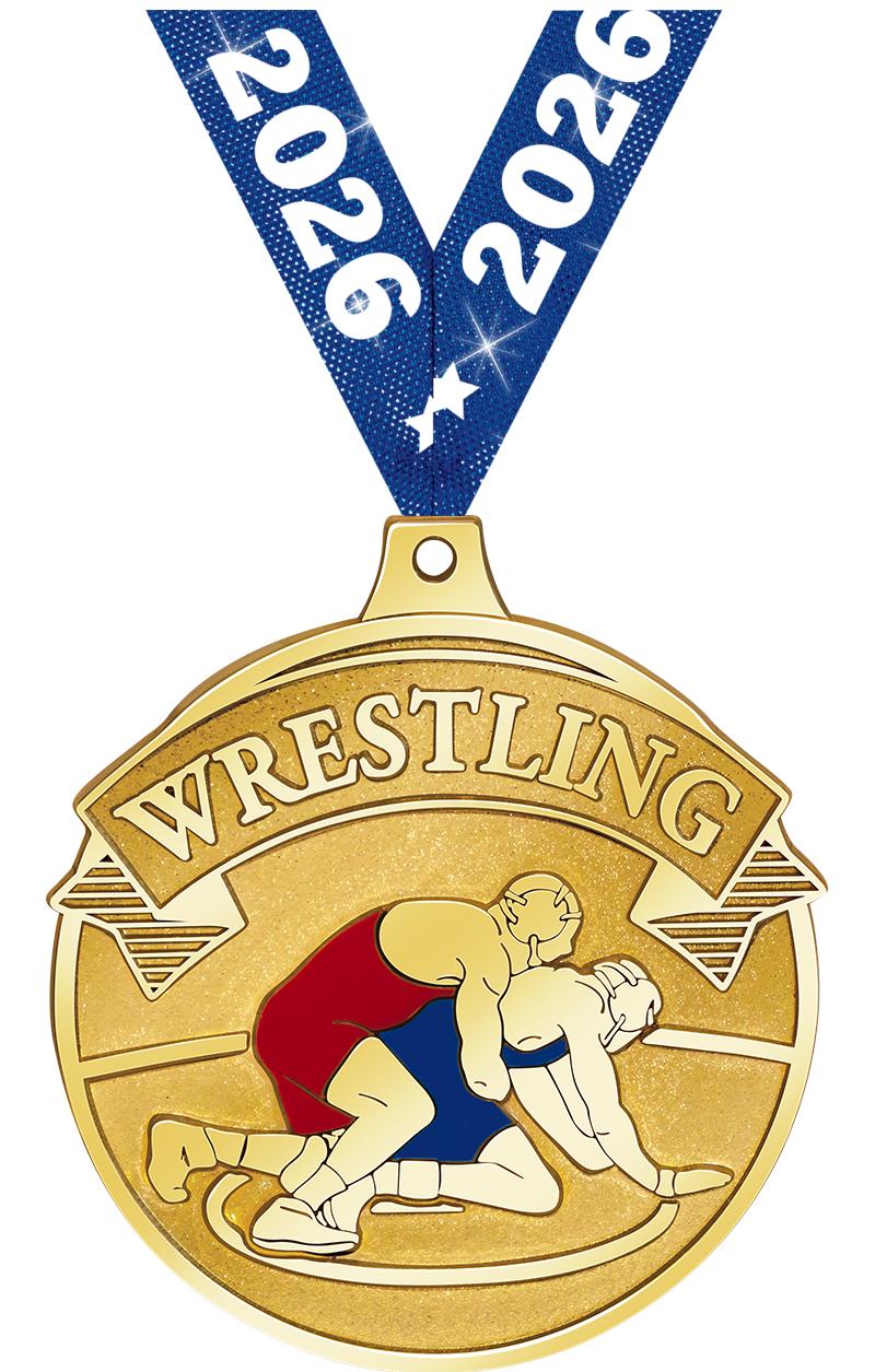 2.25" GILDED WRESTLING MDL GD