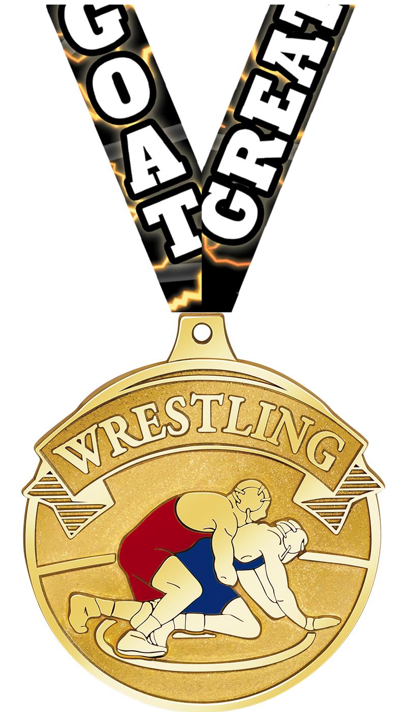 2.25" GILDED WRESTLING MDL GD