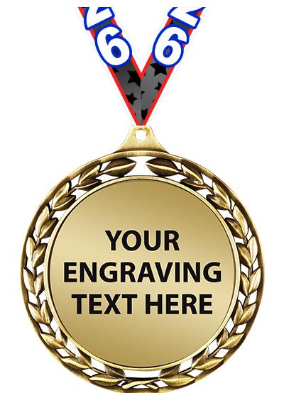 2.5"LAUREL WRTH ETCHED PLT MDL