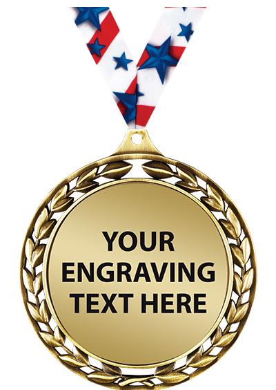 2.5"LAUREL WRTH ETCHED PLT MDL