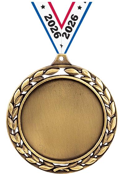 2 1/2"LAUREL WREATH NO INS GLD