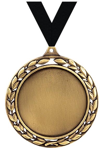 2 1/2"LAUREL WREATH NO INS GLD