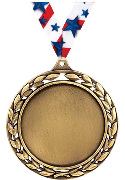 2 1/2"LAUREL WREATH NO INS GLD