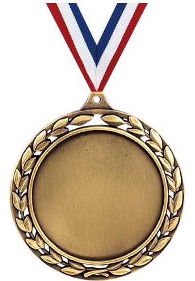 2 1/2"LAUREL WREATH NO INS GLD