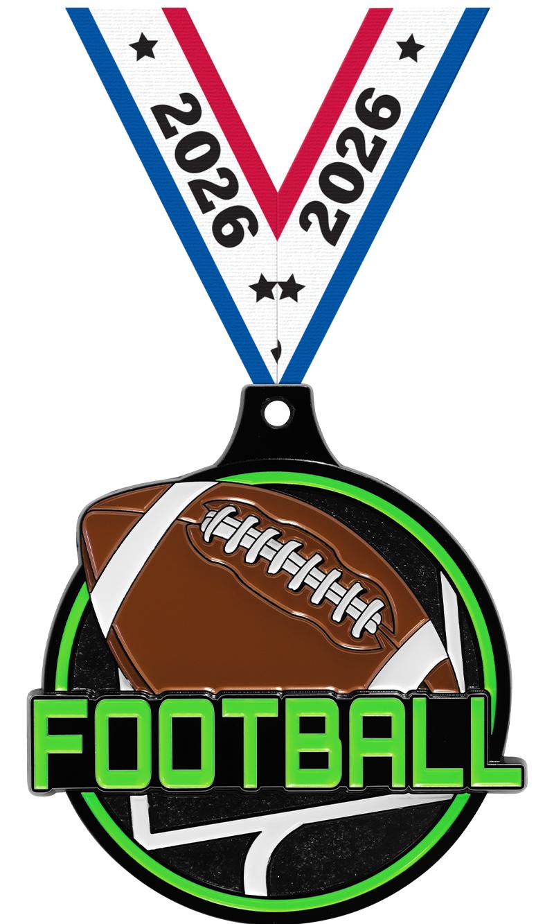 2"FOOTBALL NEON BRKOUT MD BK