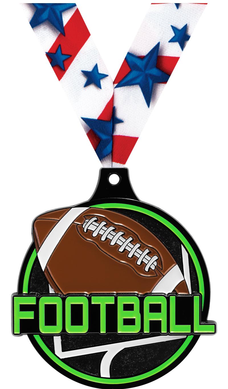 2"FOOTBALL NEON BRKOUT MD BK