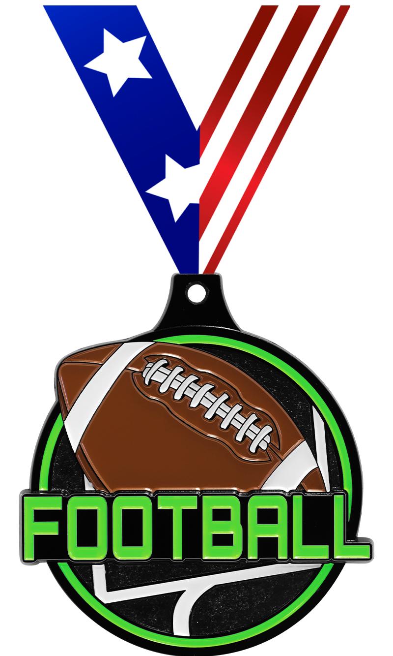 2"FOOTBALL NEON BRKOUT MD BK