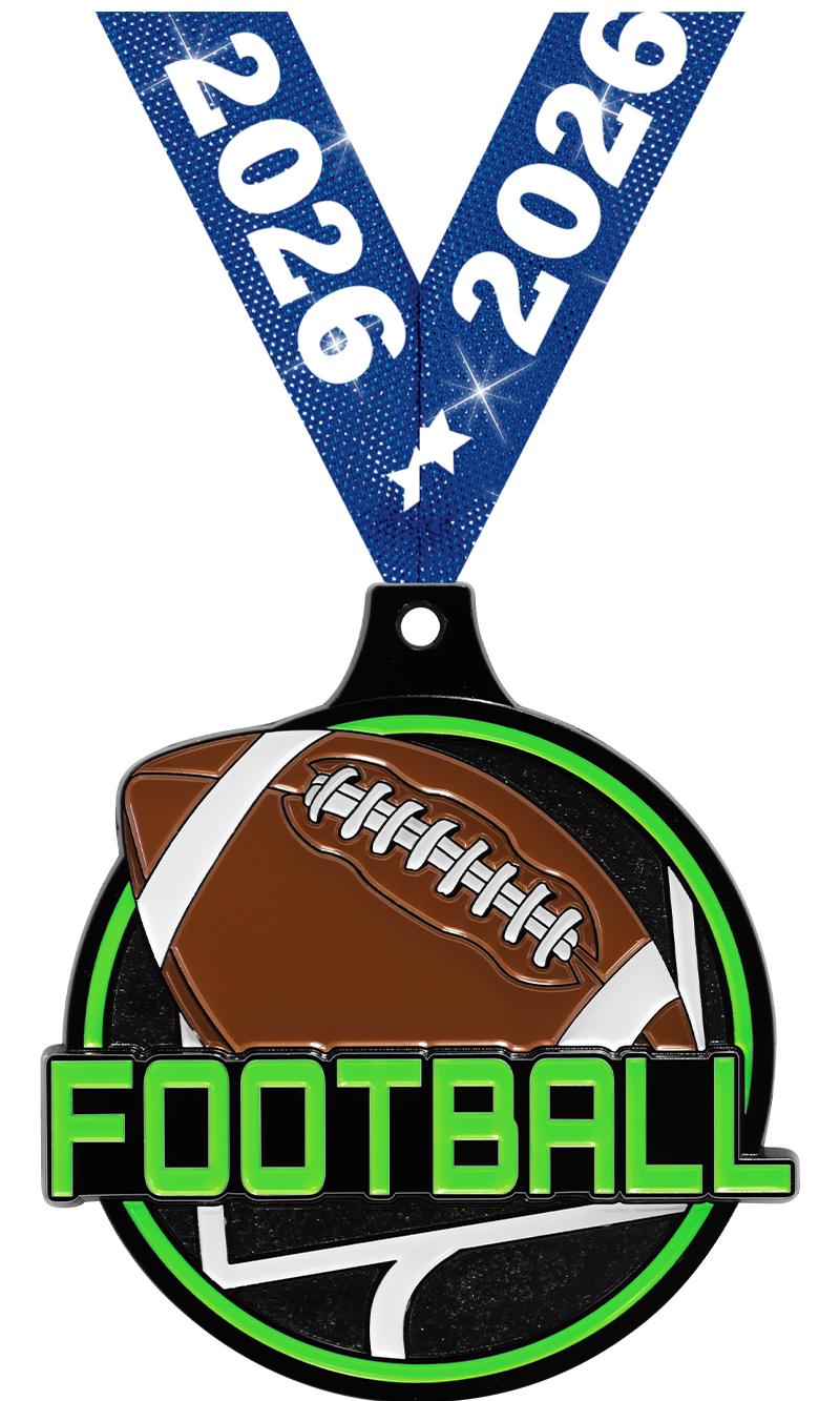 2"FOOTBALL NEON BRKOUT MD BK