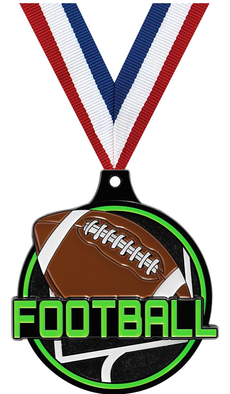 2"FOOTBALL NEON BRKOUT MD BK