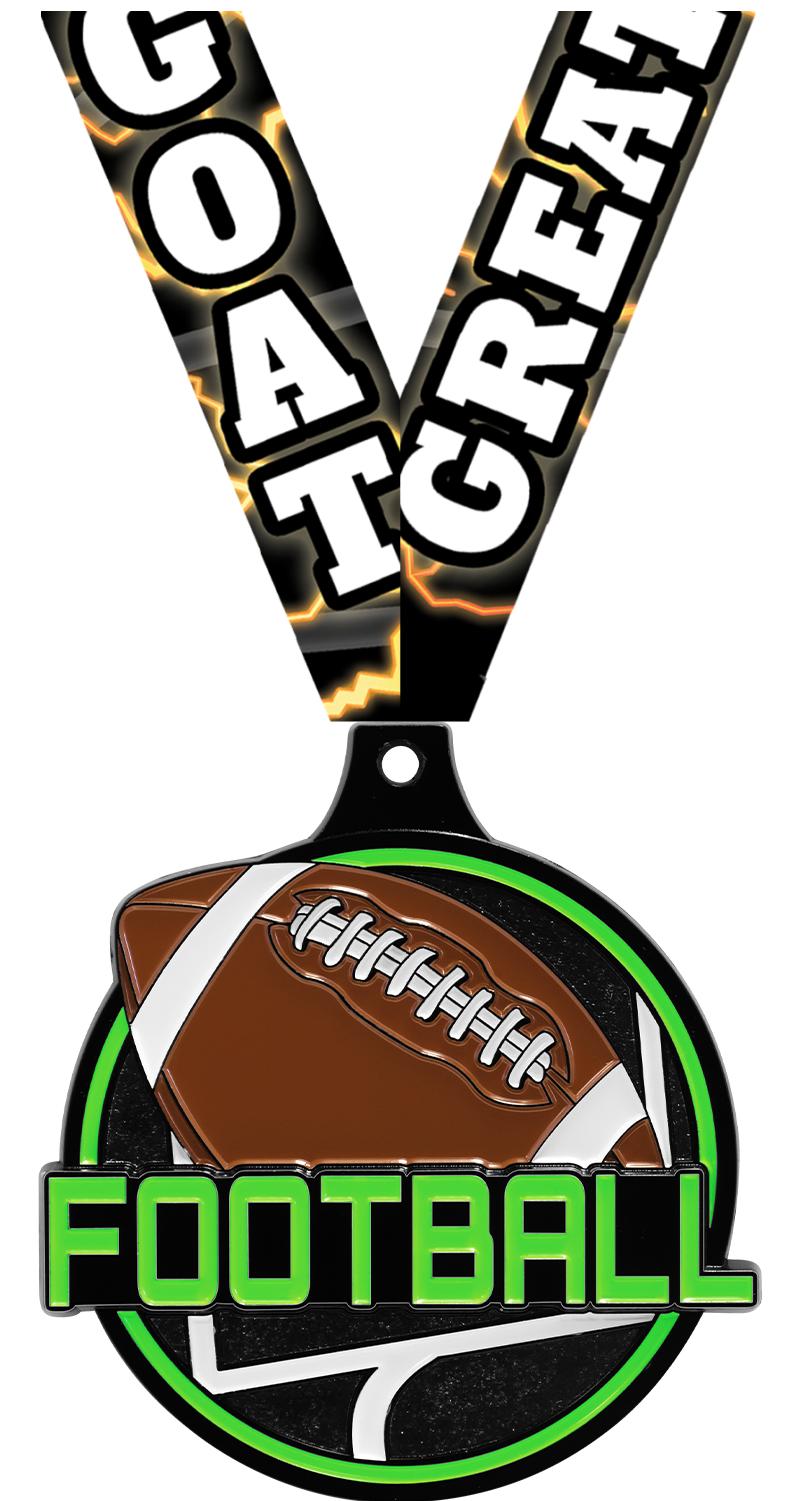 2"FOOTBALL NEON BRKOUT MD BK