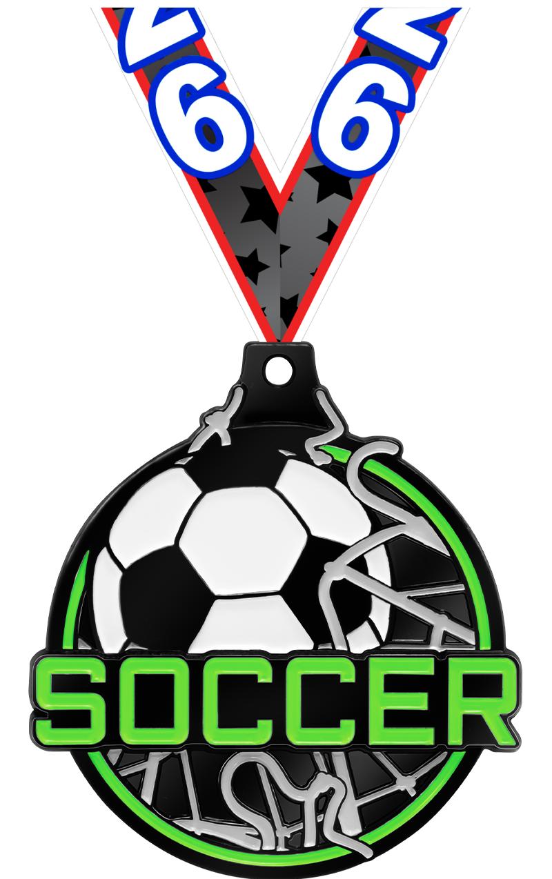 2" SOCCER NEON BREAKOUT MDL BK