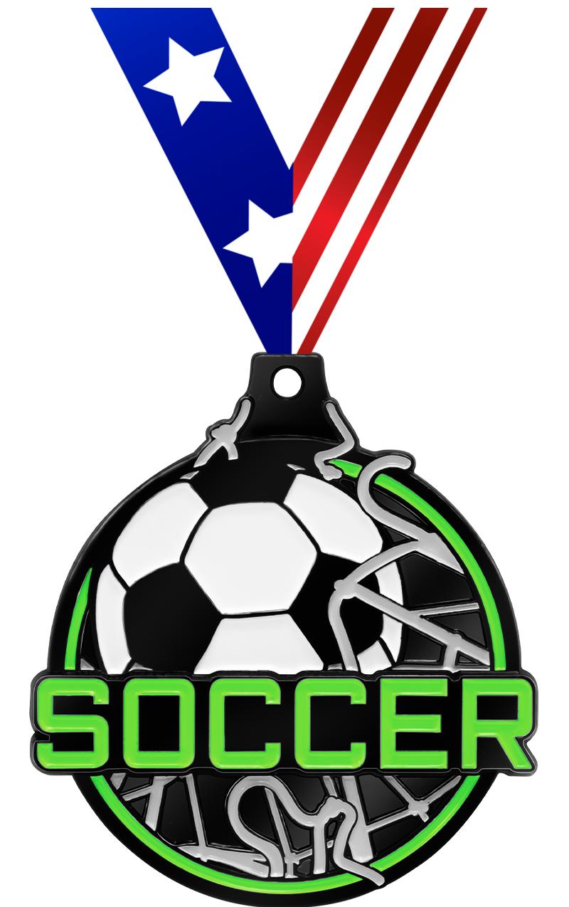 2" SOCCER NEON BREAKOUT MDL BK