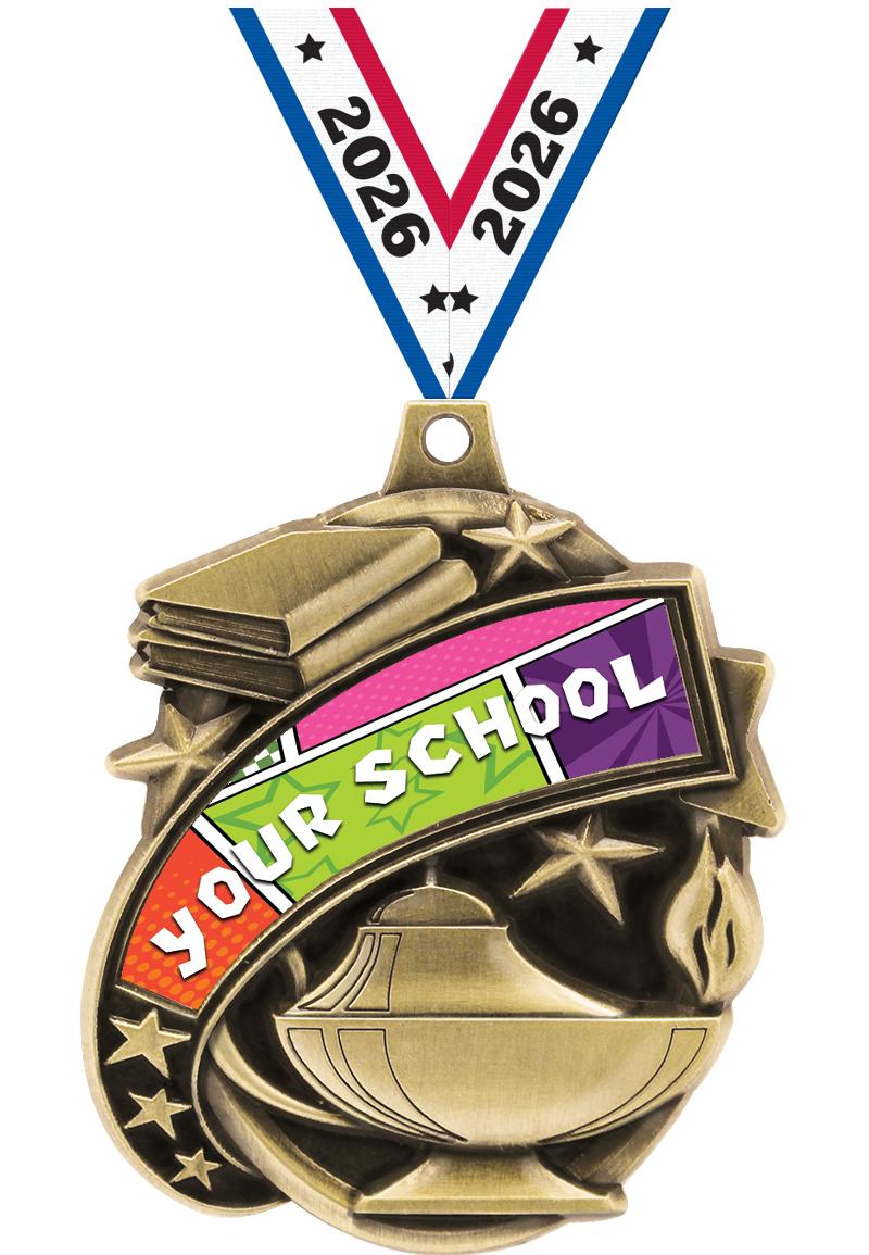 2.25" KUDOS ACADEMIC GOLD MDL