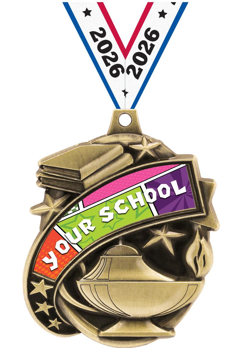 2.25" KUDOS ACADEMIC GOLD MDL