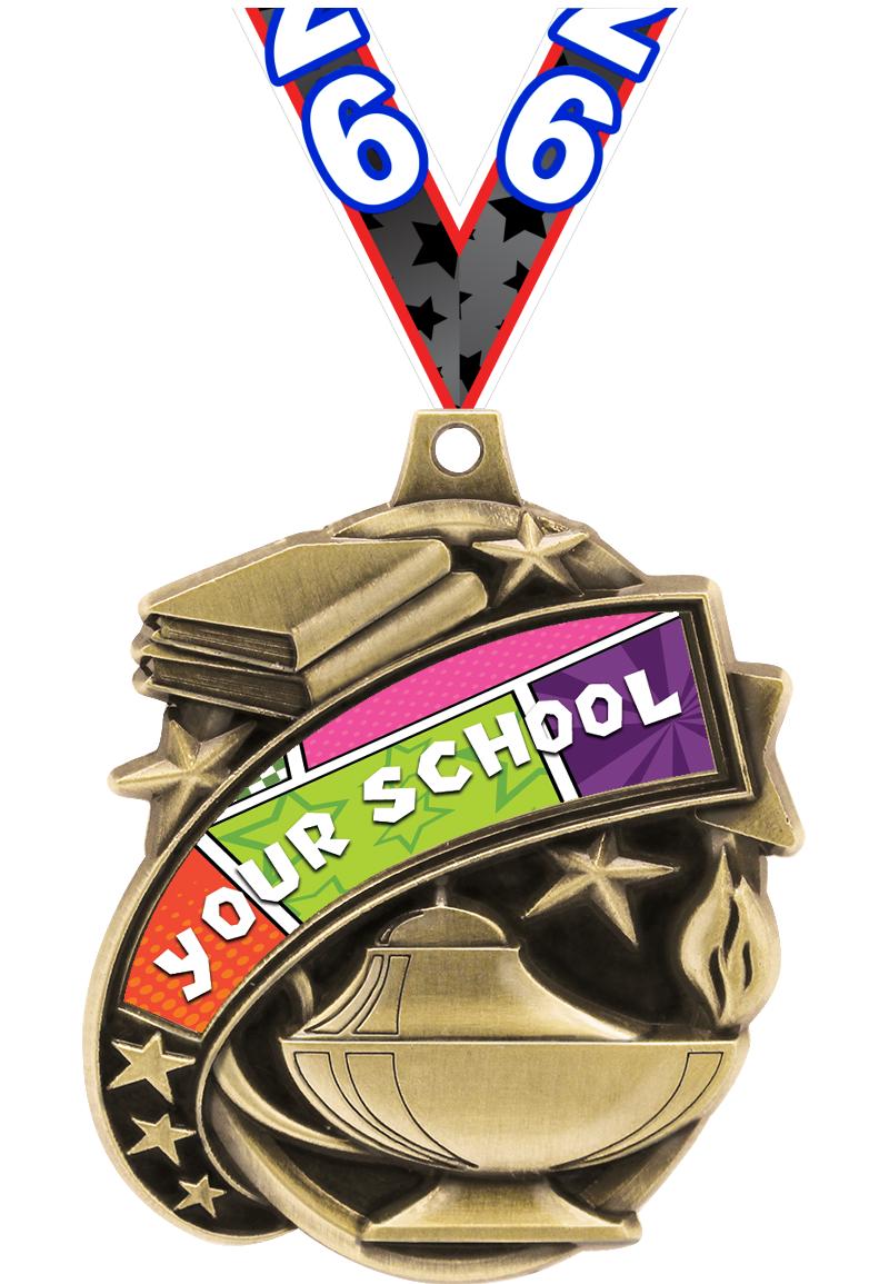 2.25" KUDOS ACADEMIC GOLD MDL