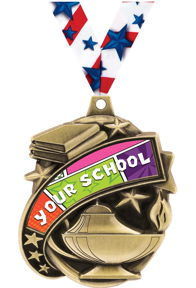 2.25" KUDOS ACADEMIC GOLD MDL