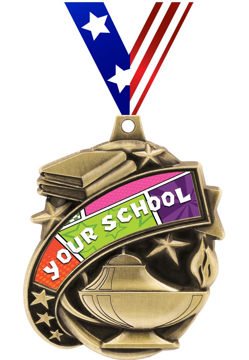 2.25" KUDOS ACADEMIC GOLD MDL