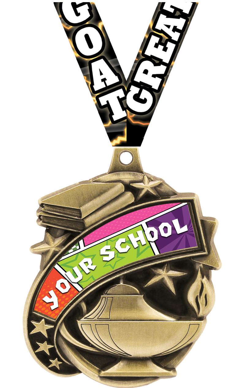 2.25" KUDOS ACADEMIC GOLD MDL