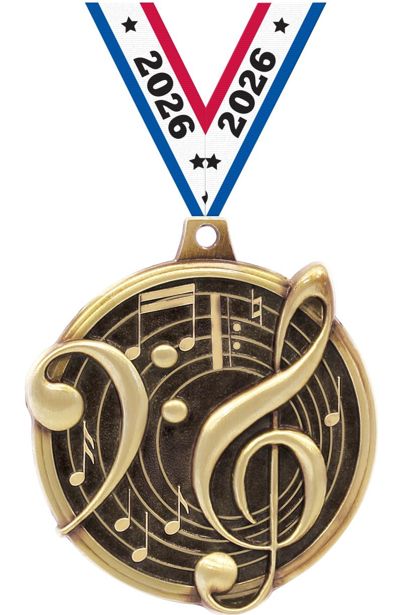 2" KUDOS MUSIC GOLD MDL