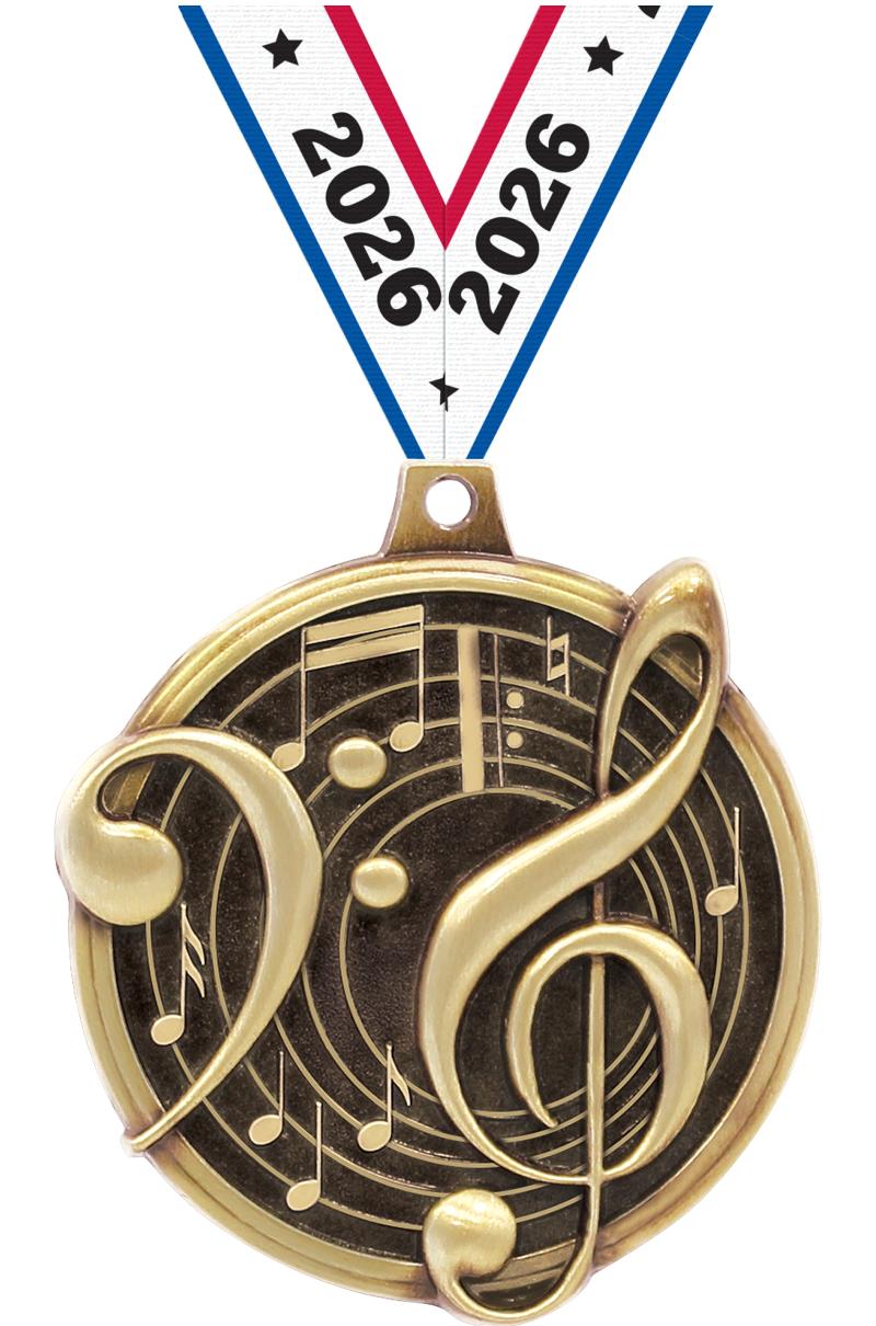 2" KUDOS MUSIC GOLD MDL