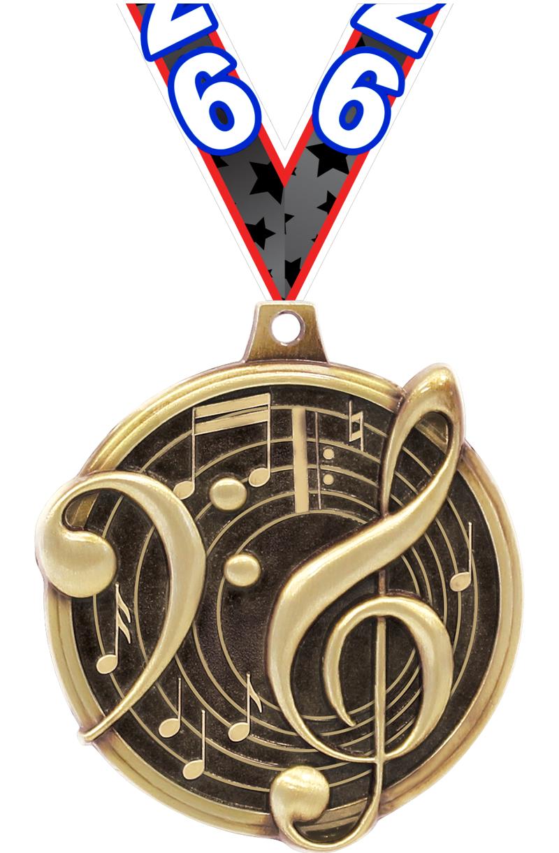 2" KUDOS MUSIC GOLD MDL