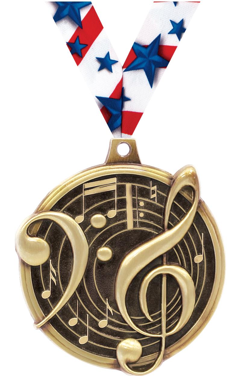 2" KUDOS MUSIC GOLD MDL