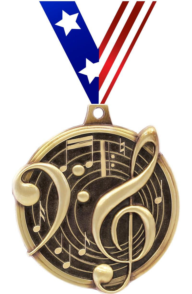 2" KUDOS MUSIC GOLD MDL