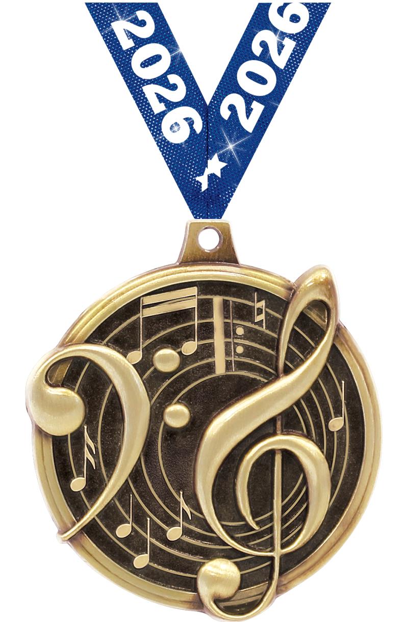 2" KUDOS MUSIC GOLD MDL