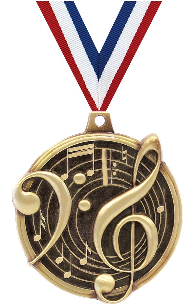 2" KUDOS MUSIC GOLD MDL