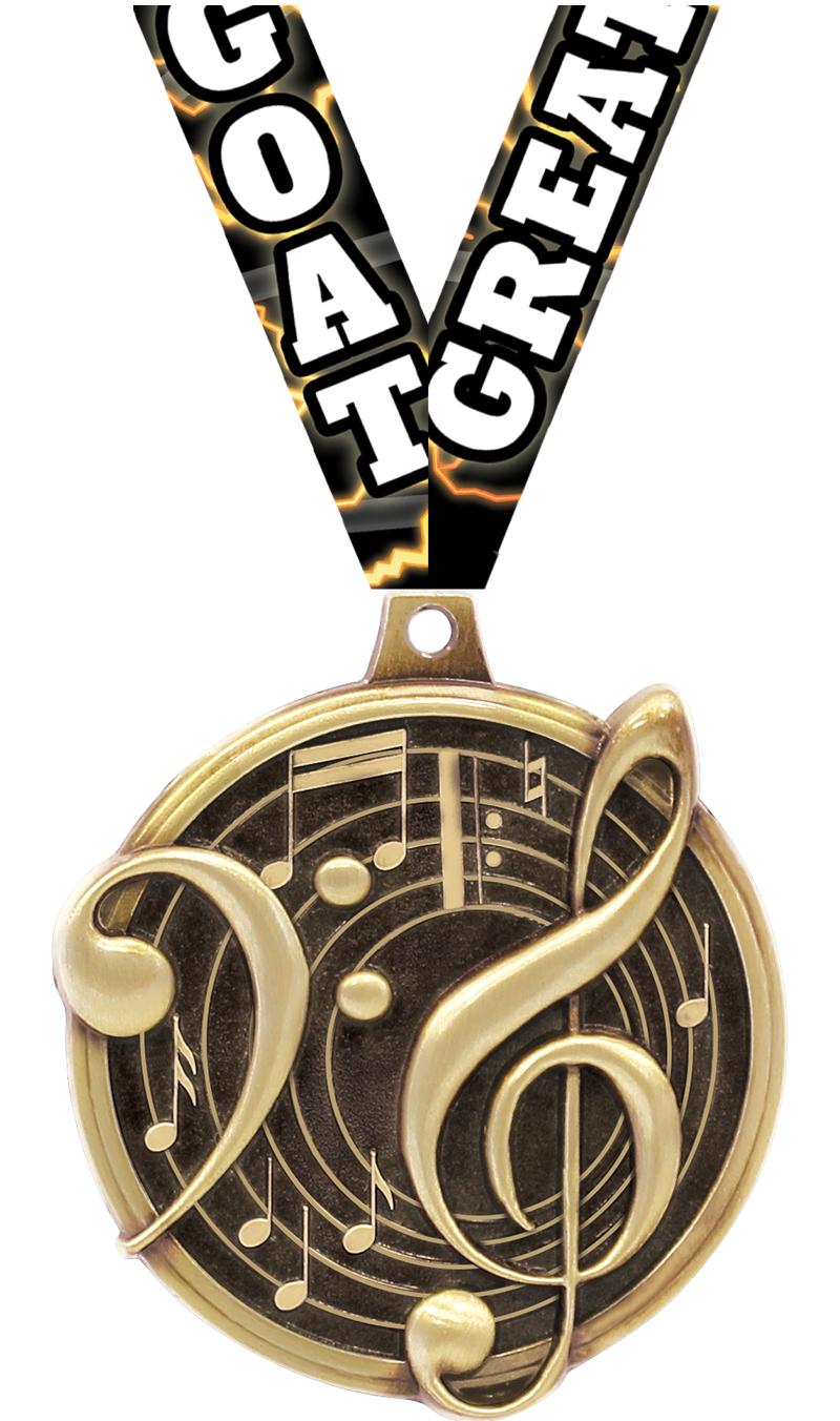 2" KUDOS MUSIC GOLD MDL