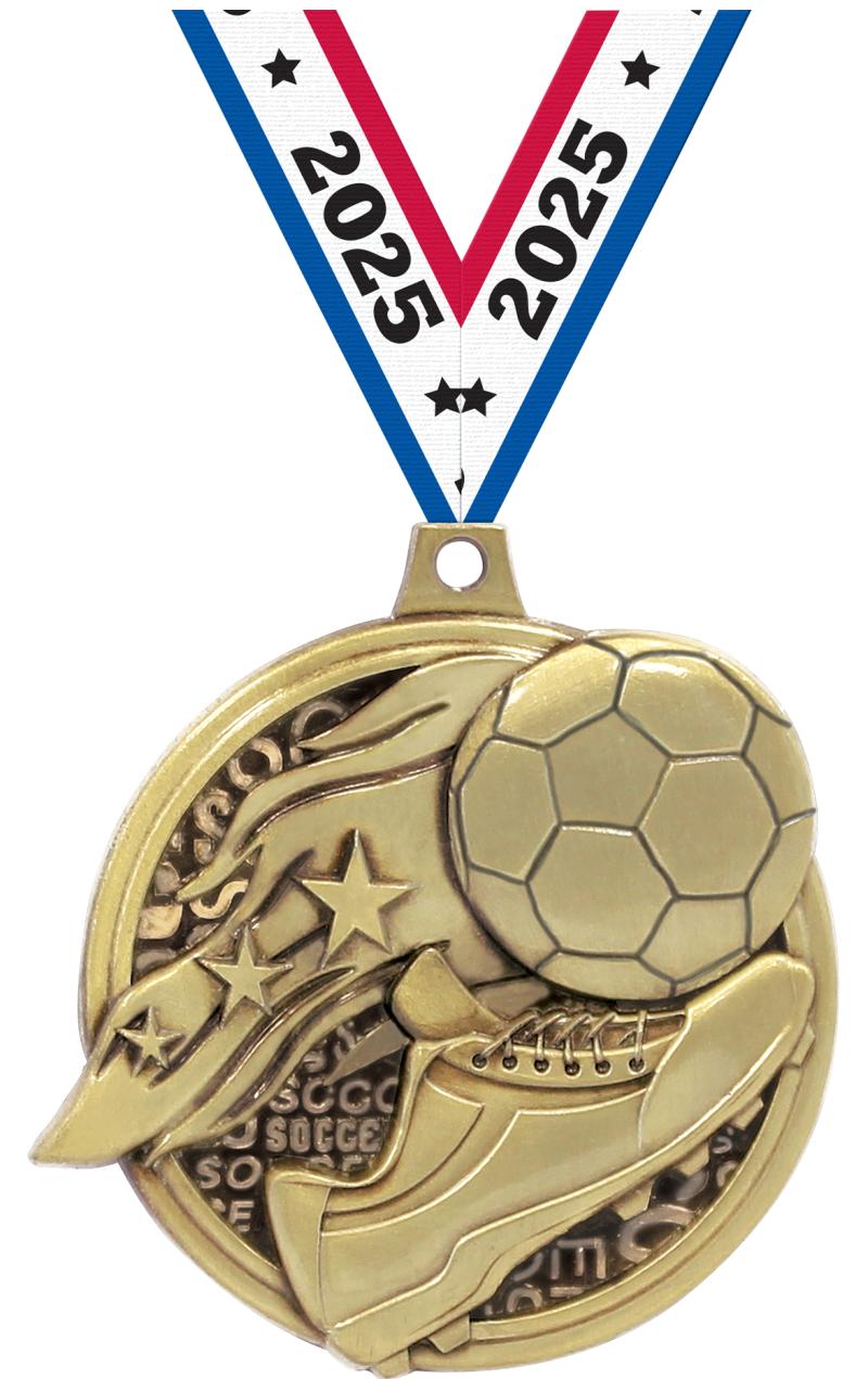2" KUDOS SOCCER GOLD MDL