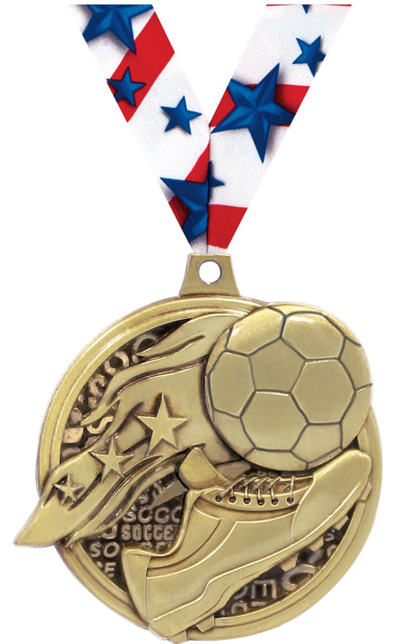 2" KUDOS SOCCER GOLD MDL