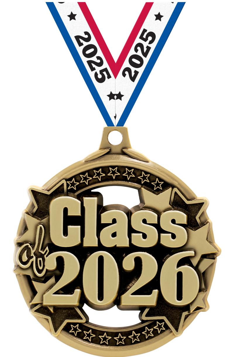 2" CLASS OF 2026 GOLD MEDAL